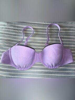 Shade & Shore Lilac Padded Bikini Top with Adjustable Straps